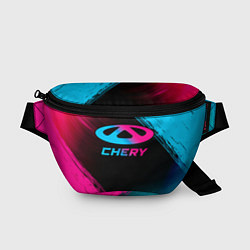 Поясная сумка Chery - neon gradient, цвет: 3D-принт