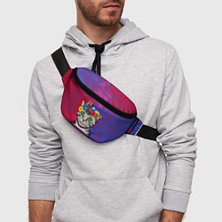 Поясная сумка Кошка Фриды Кало из нейросети, цвет: 3D-принт — фото 2