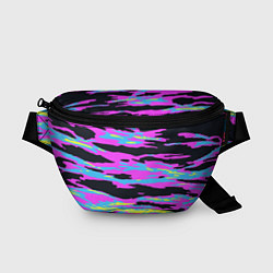 Поясная сумка Lollipop камуфляж, цвет: 3D-принт
