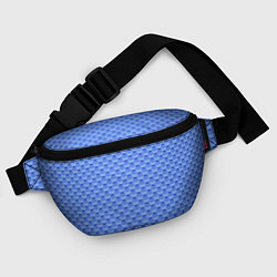 Поясная сумка Синий геометрический узор текстура, цвет: 3D-принт — фото 2