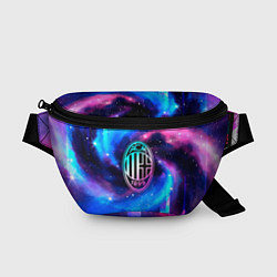 Поясная сумка AC Milan неоновый космос, цвет: 3D-принт