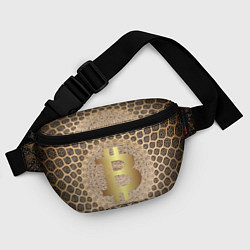 Поясная сумка Золотой биткоин, цвет: 3D-принт — фото 2