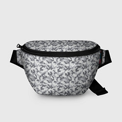 Поясная сумка Камуфляж зимний мелкий, цвет: 3D-принт