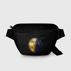 Поясная сумка Планета Земля, день и ночь, цвет: 3D-принт