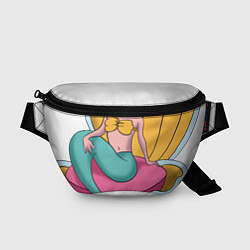 Поясная сумка Русалочка и морская раковина, цвет: 3D-принт