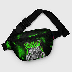 Поясная сумка Slipknot зеленый козел, цвет: 3D-принт — фото 2