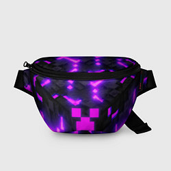 Поясная сумка Майнкрафт розовый, цвет: 3D-принт