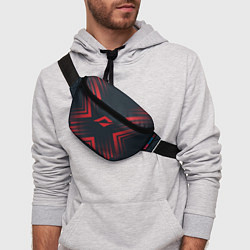 Поясная сумка Красный символ Need for Speed на темном фоне со ст, цвет: 3D-принт — фото 2