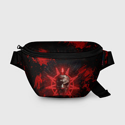 Поясная сумка Slipknot red satan star, цвет: 3D-принт