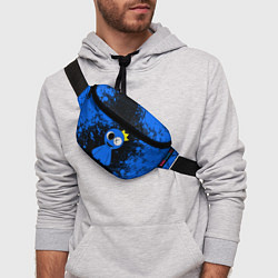 Поясная сумка Радужные друзья Синий - брызги краски, цвет: 3D-принт — фото 2