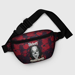 Поясная сумка Slipknot dark red, цвет: 3D-принт — фото 2