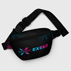 Поясная сумка Exeed - neon gradient: надпись и символ, цвет: 3D-принт — фото 2