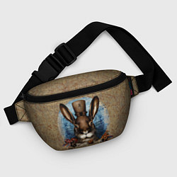 Поясная сумка Ретро кролик, цвет: 3D-принт — фото 2