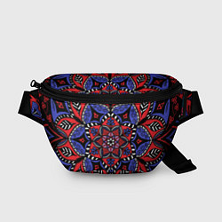 Поясная сумка Мандала в цветах триколора, цвет: 3D-принт