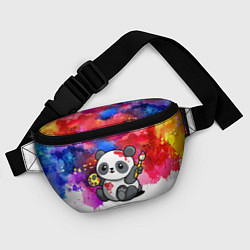 Поясная сумка Милый пандёныш - великий художник, цвет: 3D-принт — фото 2