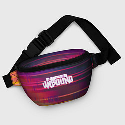 Поясная сумка NFS unbound пиксель полосы, цвет: 3D-принт — фото 2