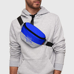 Поясная сумка Merry Christmas синий, цвет: 3D-принт — фото 2