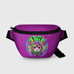 Поясная сумка Кролик Неон, цвет: 3D-принт