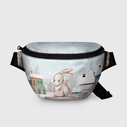 Поясная сумка Кролик с леденцом, цвет: 3D-принт
