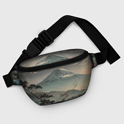Поясная сумка Великий вулкан Фудзияма, цвет: 3D-принт — фото 2