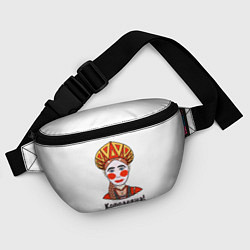 Поясная сумка Королевна в кокошнике, цвет: 3D-принт — фото 2