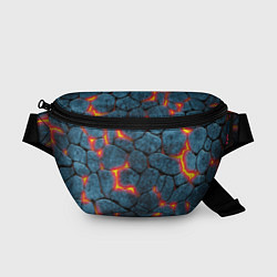 Поясная сумка Камни в лаве, цвет: 3D-принт