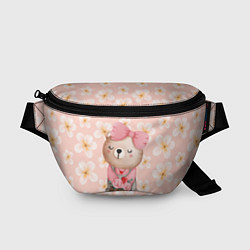 Поясная сумка Мишка с корзинкой, цвет: 3D-принт