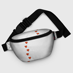 Поясная сумка Дорожка разбитых сердец - светлый, цвет: 3D-принт — фото 2
