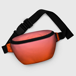 Поясная сумка Оранжево-розовый градиент, цвет: 3D-принт — фото 2