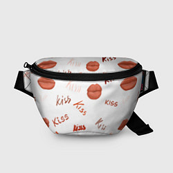 Поясная сумка Поцелуйчики, цвет: 3D-принт