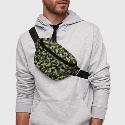 Поясная сумка Военный камуфляж, цвет: 3D-принт — фото 2