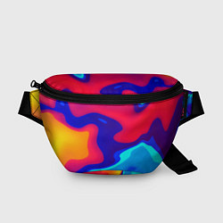 Поясная сумка Смесь красок ультрафиолет, цвет: 3D-принт