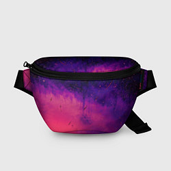 Поясная сумка Фиолетовый космос, цвет: 3D-принт