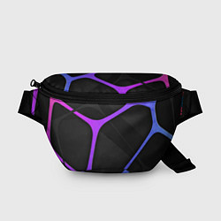Поясная сумка Яркие ячейки, цвет: 3D-принт
