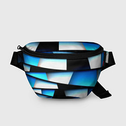 Поясная сумка Решетка из линий и полос, цвет: 3D-принт