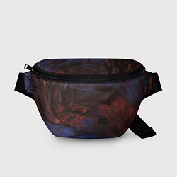 Поясная сумка Тёмные переливающиеся волны с блёстками, цвет: 3D-принт