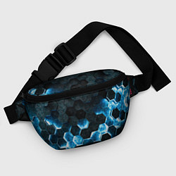 Поясная сумка Соты с подсветкой, цвет: 3D-принт — фото 2