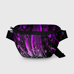 Поясная сумка Неоновые цвета брызги краски гранжевая текстура, цвет: 3D-принт