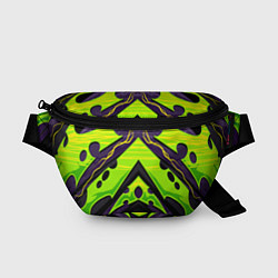 Поясная сумка Ядовитый экстримальный узор, цвет: 3D-принт
