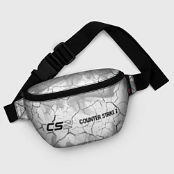 Поясная сумка Counter Strike 2 glitch на светлом фоне: надпись и, цвет: 3D-принт — фото 2