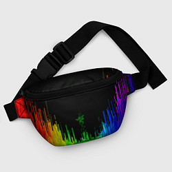 Поясная сумка Геометрическая музыкальная волна, цвет: 3D-принт — фото 2