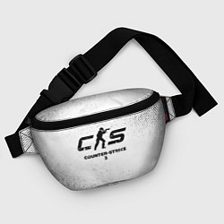 Поясная сумка Counter-Strike 2 с потертостями на светлом фоне, цвет: 3D-принт — фото 2