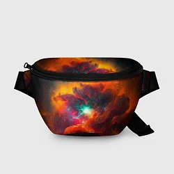 Поясная сумка Небула в космосе в оранжевых тонах - нейронная сет, цвет: 3D-принт