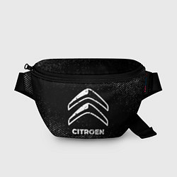 Поясная сумка Citroen с потертостями на темном фоне, цвет: 3D-принт