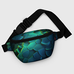 Поясная сумка Разломленные птитки, цвет: 3D-принт — фото 2