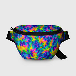 Поясная сумка Тай-дай цветные краски, цвет: 3D-принт