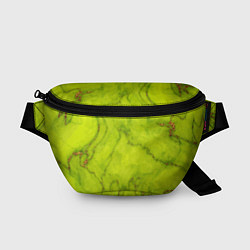 Поясная сумка Abstraction green, цвет: 3D-принт