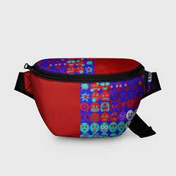 Поясная сумка Смайлики для общения, цвет: 3D-принт