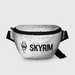 Поясная сумка Skyrim glitch на светлом фоне: надпись и символ, цвет: 3D-принт