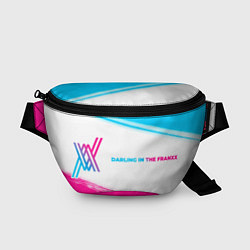 Поясная сумка Darling in the FranXX neon gradient style: надпись, цвет: 3D-принт